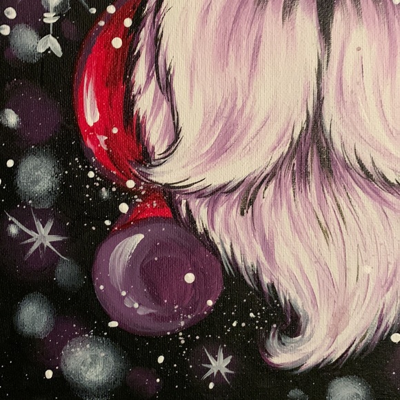 SALE!! Santa holiday gnome painting #2 handmade - Picture 5 of 10